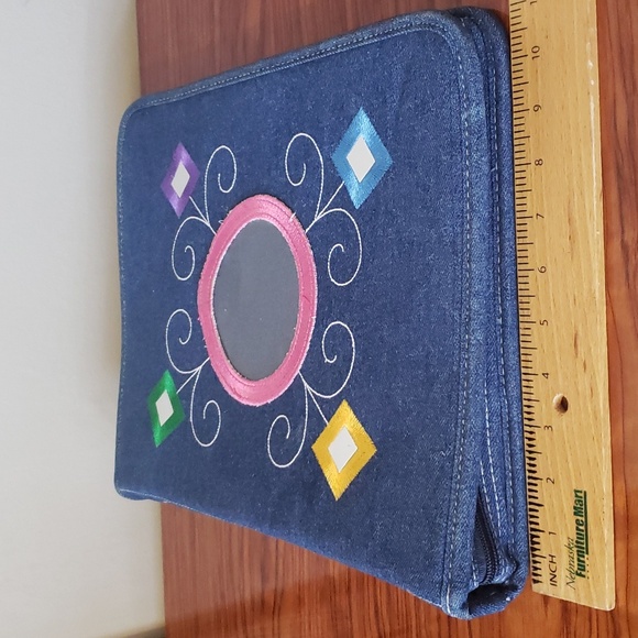 Vintage Scrapbook, Jeans Folder, Photo Pockets.Zip Ring Binder ,Notebooks. - Picture 12 of 16